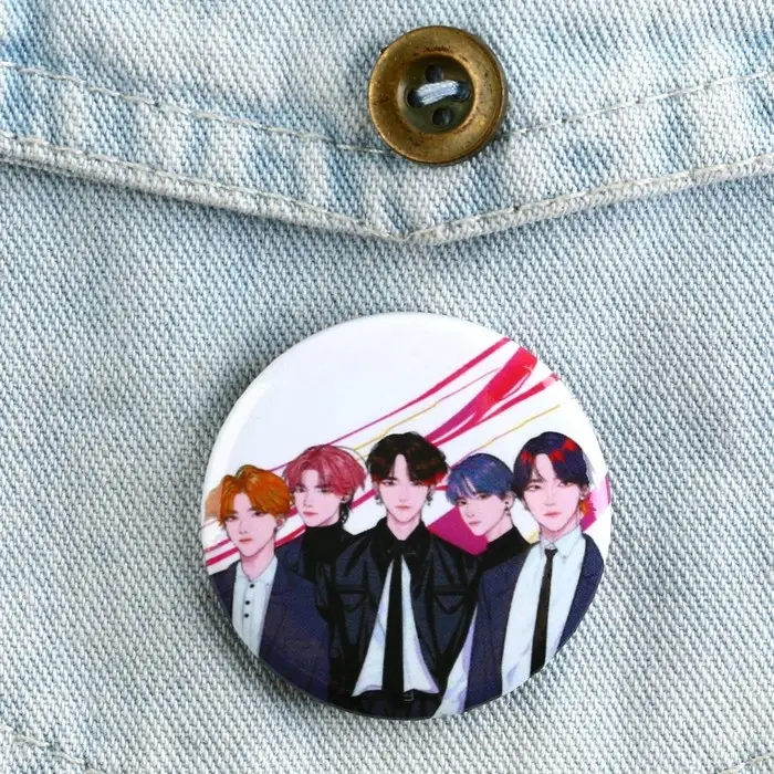 Значок закатной аниме «Парни», K-pop, d=38мм Значок закатной аниме «Парни», K-pop, d=38мм