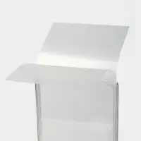 Рама из ударопрочного пластика с закругленными углами А4, без протектора, прозрачная