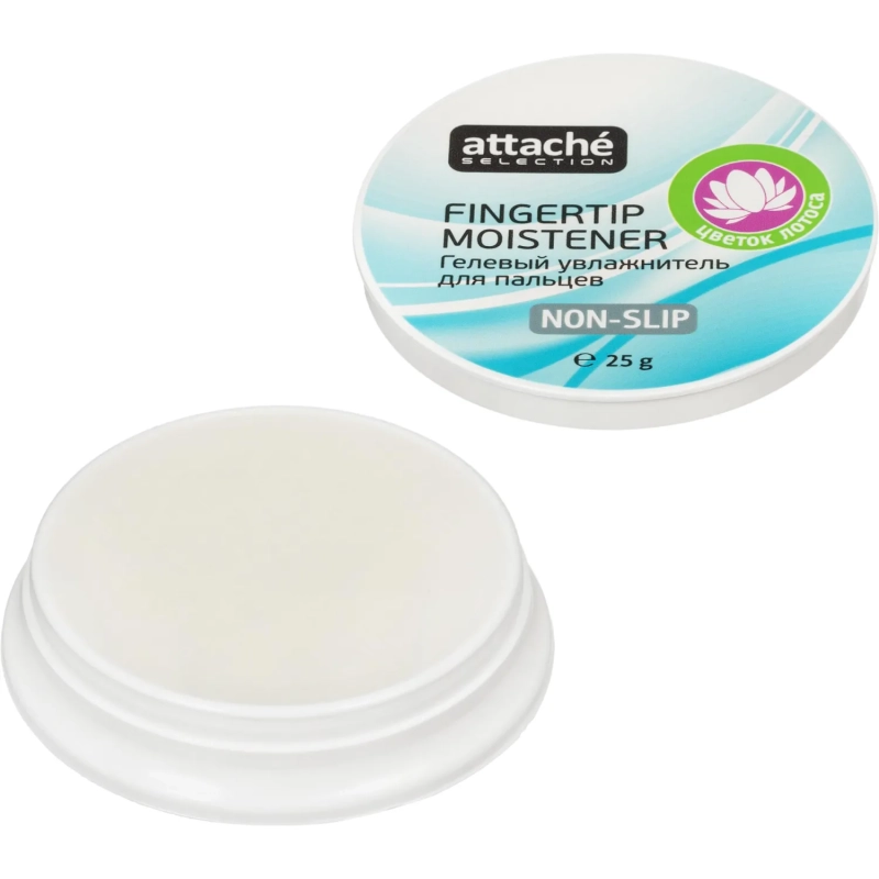 Подушка для смачивания пальцев гелевая Attache Selection Цветок Лотоса, 25г