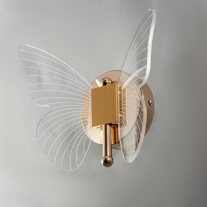 Бра "Бабочка" LED 12Вт 3000К золото 23х17,5х11см