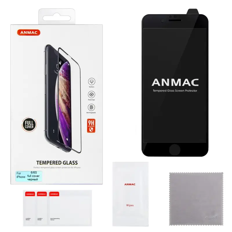 Защитное стекло для iPhone 6 Full Cover ANMAC черное Арт. 1137107