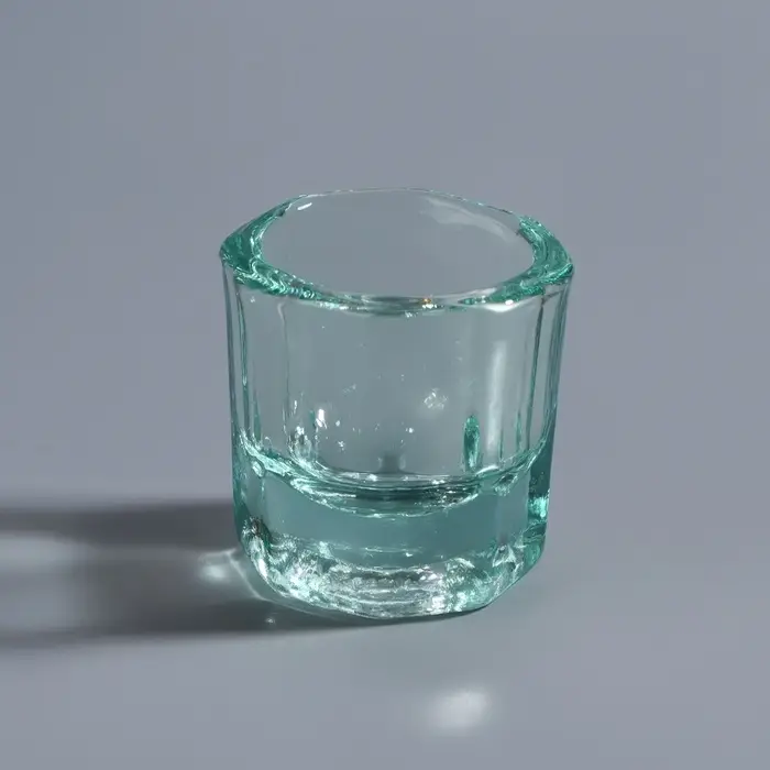 Стаканчик стеклянный для смешивания краски, 3×3 см, прозрачный Стаканчик стеклянный для смешивания краски, 3×3 см, прозрачный