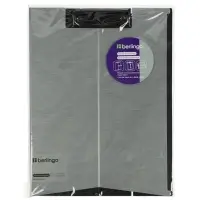 Планшет-трансформер А4 с зажимом "Steel&Style", пластик (полифом), 1800мкм, серебристый металлик 110