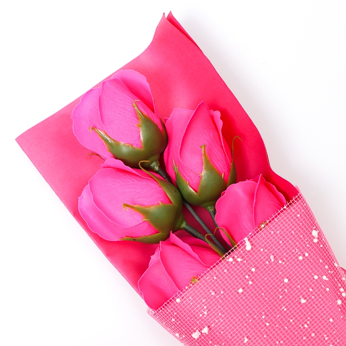 Букет мыльных роз, цвет фуксия Букет мыльных роз, цвет фуксия