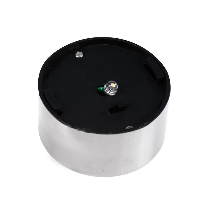 Садовый светильник на солнечной батарее «Матовый конус», 5 × 35 × 5 см, 1 LED, свечение тёплое белое