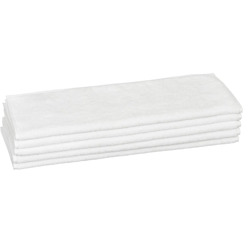 Полотенце Luscan махровое 50х90, 500 гр/м2, Oтель белый, Турция, 5 шт/уп