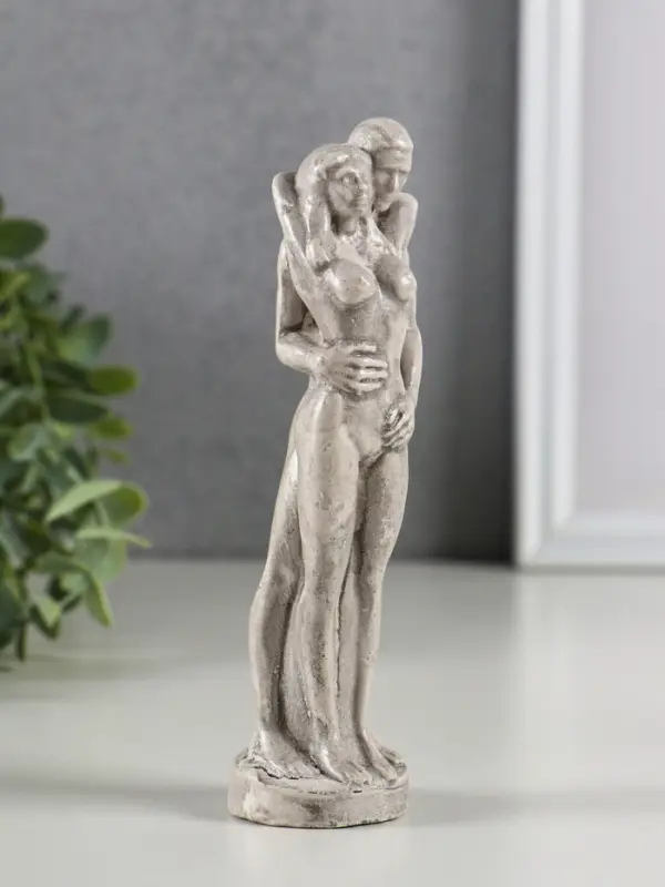 Фигура гипс Фигура гипс "Влюбленная пара" 15х4 см, под камень