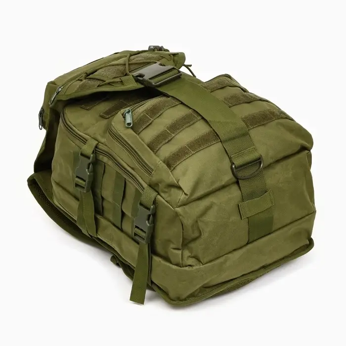 Рюкзак тактический туристический Storm tactic, 40 л, с карманами, однотонный, оливковый