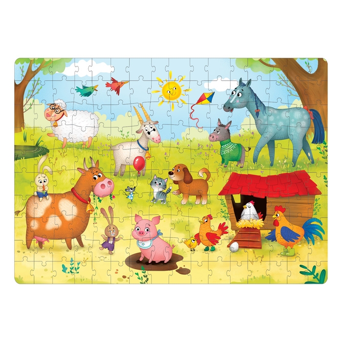 Пазл детский «На ферме», 160 элементов