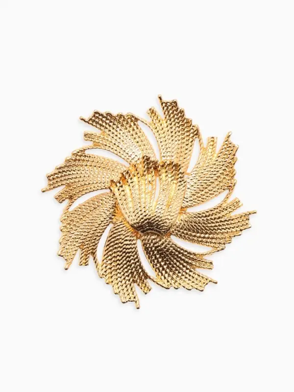 Брошь  Брошь "Солнце", цвет золото