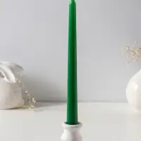 Свеча античная 25 см, 58 г, 7 ч, зелёный