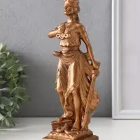 Фигура «Фемида - богиня правосудия», 23×8×7 см, бронза