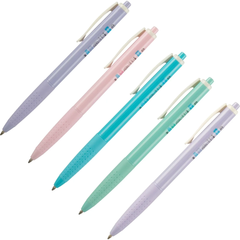 Ручка шариковая автомат. Deli Every, EQ44-BL,син,пул нак.0,7мм,асс