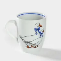 Кружка Добрушский завод &laquo;Гуси&raquo;, 300 мл, фарфор, белая