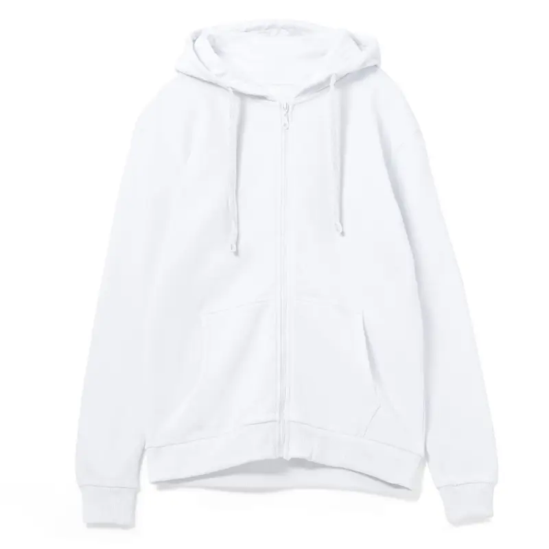 Толстовка на молнии с капюшоном Siverga Heavy 2.0, белая, размер XS