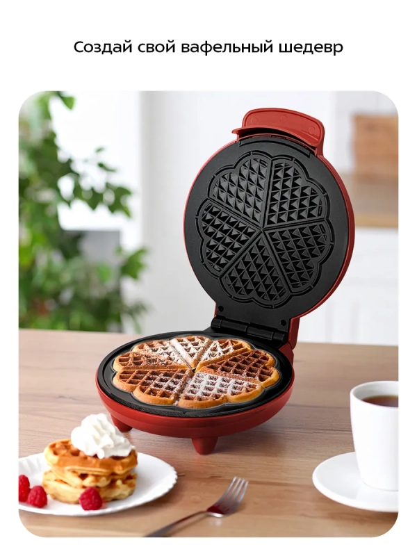 Вафельница электрическая КТ-5613 - 1000 ВТ