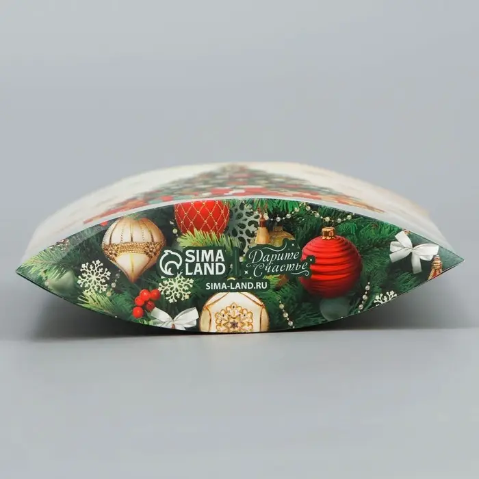 Коробка новогодняя складная фигурная «Ёлочка», 19 х 14 х 4 см