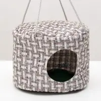Подвесной дом для грызунов, 20&times;15 см, круглый, мебельная ткань, флис, цвет МИКС