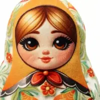 Мягкая игрушка - подушка &laquo;Матрешка&raquo;, 23 см