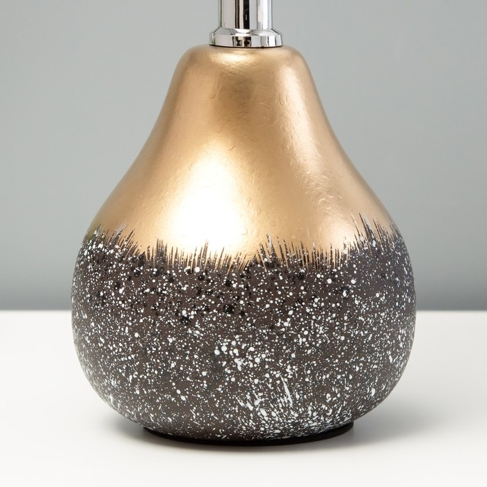 Настольная лампа Настольная лампа "Лиана" Е14 40Вт черно-золотой 15х15х28 см