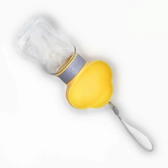 Поилка прогулочная 345 мл, жёлтая