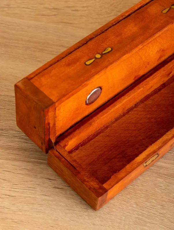 Пенал для благовония двойной с хранением, дерево шишам 30,5 см Пенал для благовония двойной с хранением, дерево шишам 30,5 см