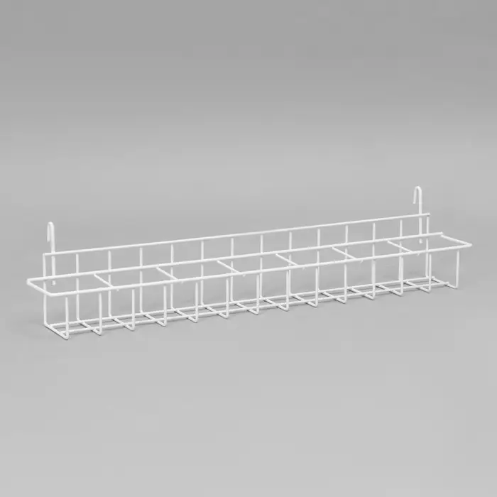 Корзина под семена на сетку 59&times;8.5&times;9 см, белая