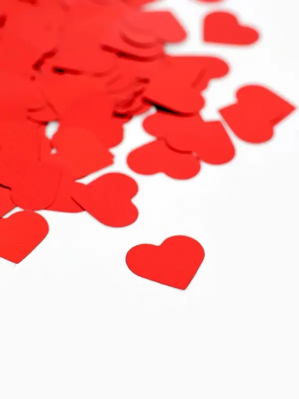 Наполнитель для шаров &laquo;Конфетти сердце&raquo;, d=1.5 см, 10 г