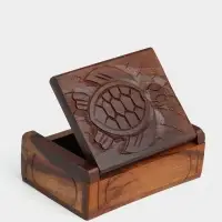 Шкатулка &laquo;Черепаха&raquo;, 11&times;8&times;4 см, дерево соно