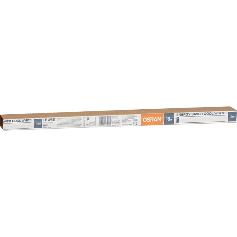 Лампа люминесцентная Osram люминесц. L 18W/640 G13 4000К хол.бел. 25шт/уп