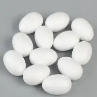 Яйцо из пенопласта (набор 12 шт.), размер 1 шт. 2.5&times;4