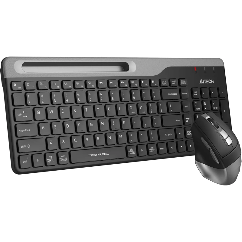 Набор клавиатура+мышь A4Tech Fstyler (FB2535C SMOKY GREY)клав,мышь:черн/сер
