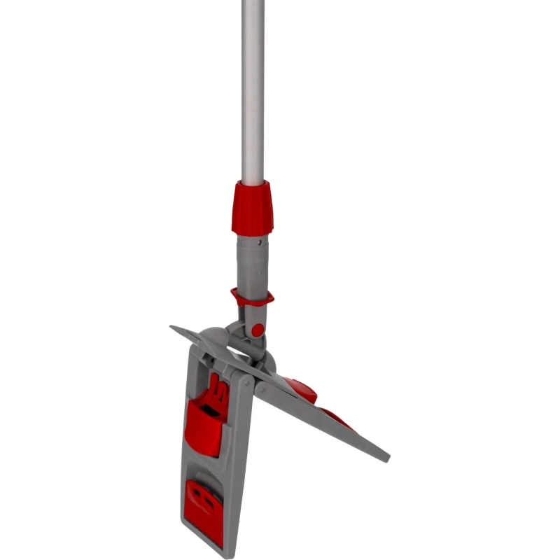 Держатель МОПа универс/зажимы, пластик LuscanProf  50х11см, серый/красный