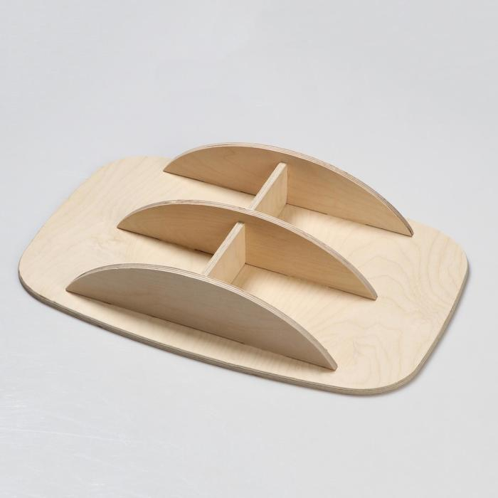 Доска балансировочная балансборд малая  Доска балансировочная балансборд малая "Горнолыжник",50×33х0,9 см