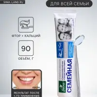 Зубная паста &laquo;Весна&raquo;, фтор + кальций, для всей семьи, 90 г
