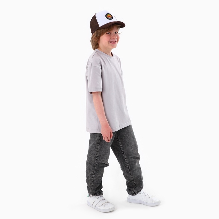 Кепка детская для мальчика Wild west, цвет коричневый, р-р 52-54, 5-7 лет Кепка детская для мальчика Wild west, цвет коричневый, р-р 52-54, 5-7 лет