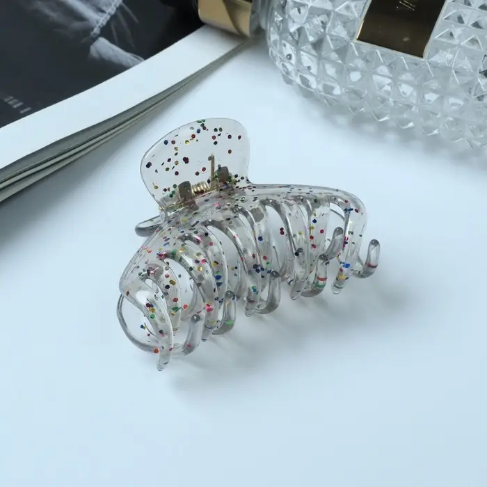 Краб для волос &laquo;Айлин&raquo;, зубья, 6 см, МИКС