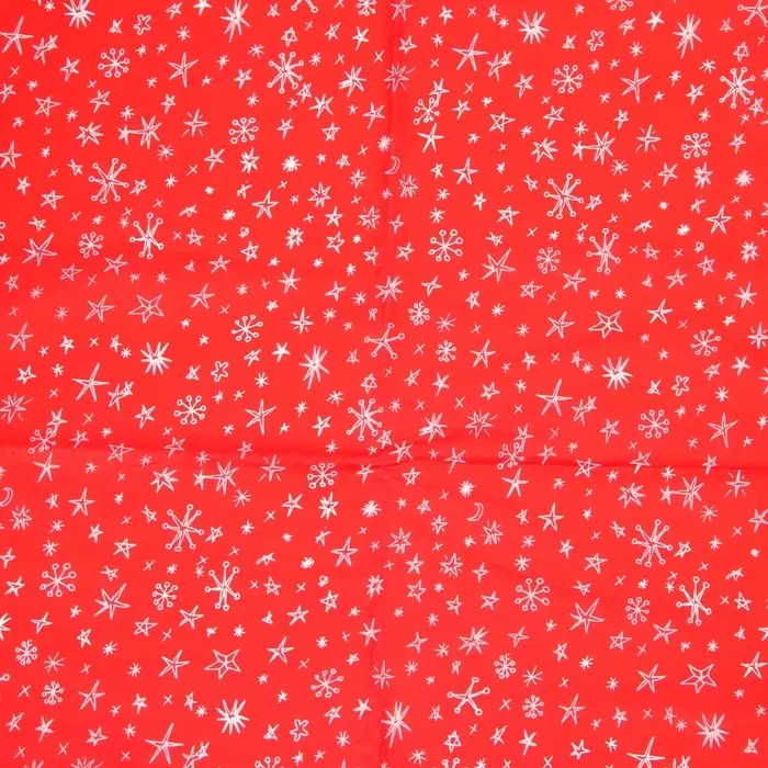 Бумага упаковочная тишью, новогодняя упаковка "Звёздочки - снежинки", 50×66 см