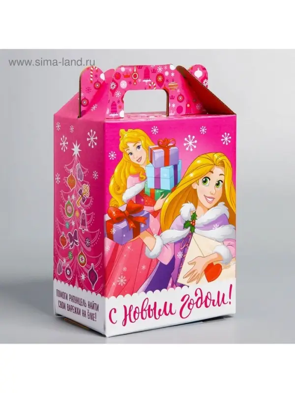 Подарочная коробка «С Новым Годом!», Принцессы, 16 х 21 х 10 см Подарочная коробка «С Новым Годом!», Принцессы, 16 х 21 х 10 см