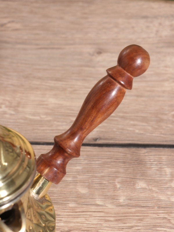 Турка Турка "Волшебная лампа" латунь, с крышкой и деревянной ручкой 350 мл