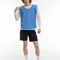 Манишка Member, голубая с белым