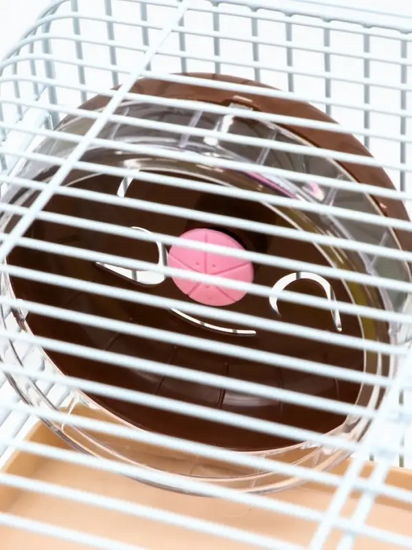 Клетка для грызунов &laquo;Пижон&raquo;, 31&times;24&times;40 см двухэтажная. с наполнением, коричневая