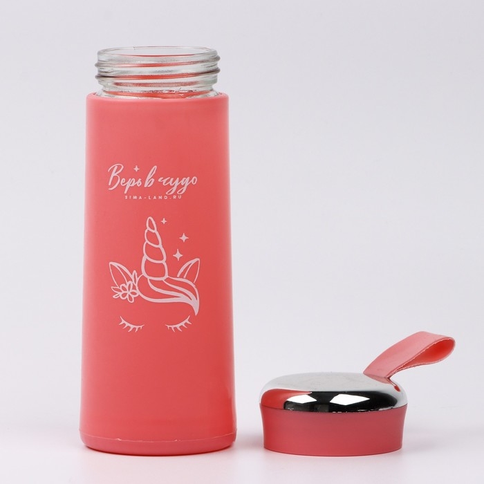 Бутылка для воды  Бутылка для воды "Верь в чудо", 350 мл