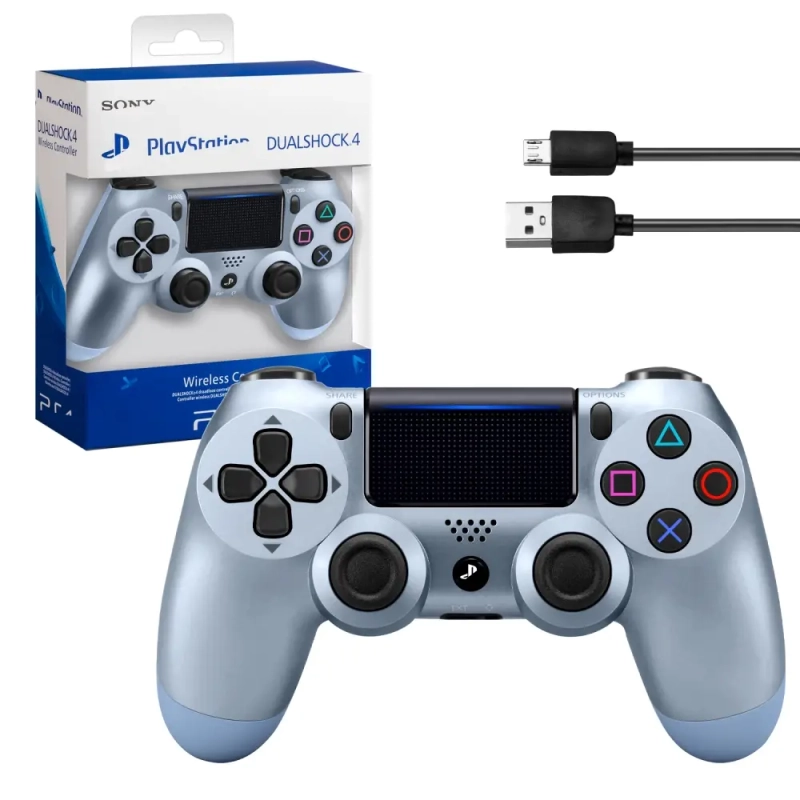 *Джойстик PS4 DualShock беспроводной стальной синий *Джойстик PS4 DualShock беспроводной стальной синий