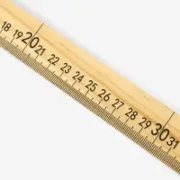 Метр деревянный, 100 см (см/дюймы)
