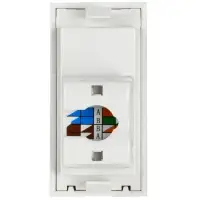 Розетка компьютерная RJ45 UTP категория 5e 1 модуль
