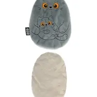 Мягкая игрушка - грелка &laquo;Кошка с котёнком&raquo;, с вишнёвыми косточками, 17 см