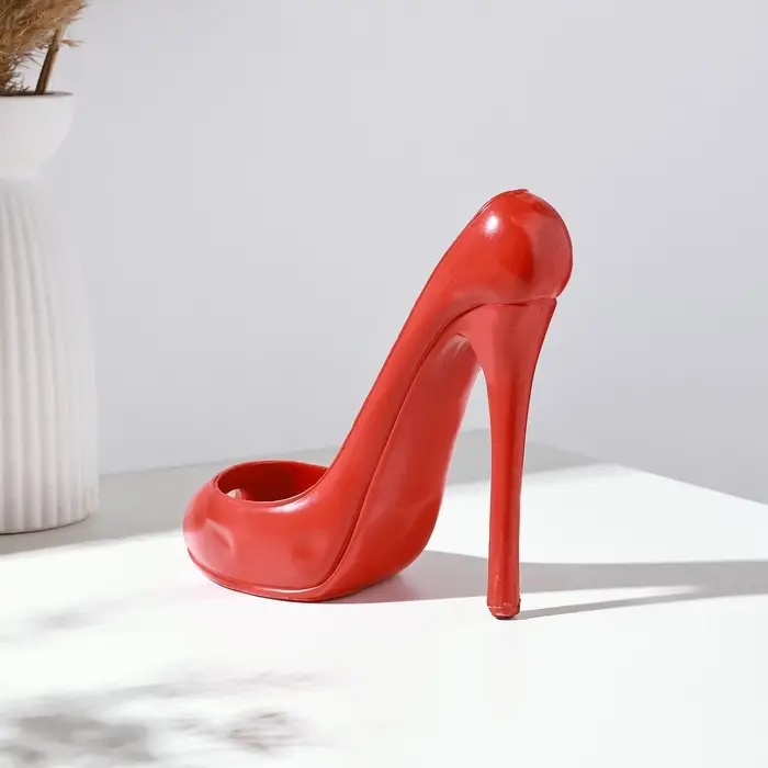 Подставка для бутылки &laquo;Туфля&raquo;, красная, 23&times;9&times;19 см