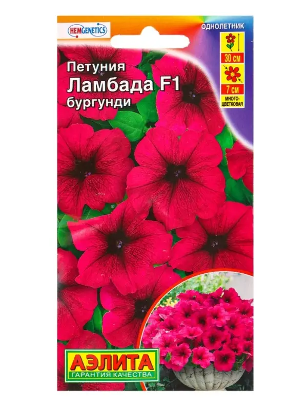 Семена цветов Петуния Ламбада F1 бургунди многоцветковая (драже) С. Hem Genetics, Ц/П,7 шт. 1094574 Семена цветов Петуния Ламбада F1 бургунди многоцветковая (драже) С. Hem Genetics, Ц/П,7 шт. 1094574