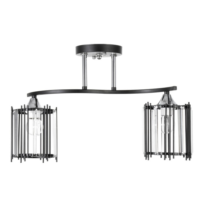 Люстра Люстра "Астрила" 2хЕ27 40Вт черный 45,5х12,5х28,5см BayerLux